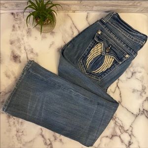 Miss Me Light Wash Jeans Boot Cut Size 28